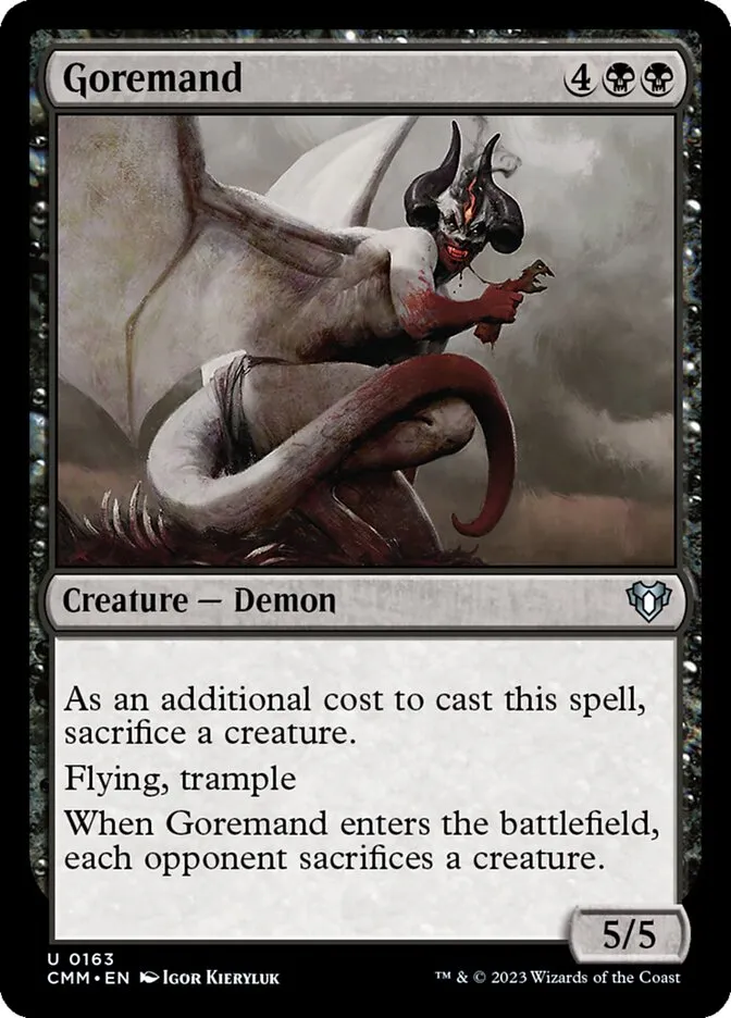 2023 Commander Masters Goremand uncommon #163 uncommon card image
