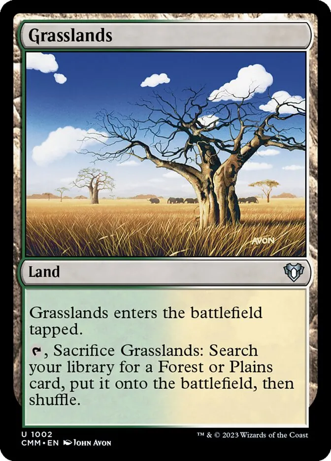 2023 Commander Masters Grasslands uncommon #1002 uncommon card image