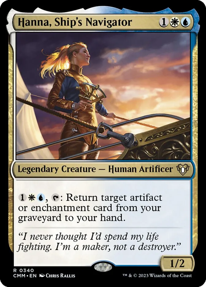 2023 Commander Masters Hanna, Ship's Navigator #340 rare card image