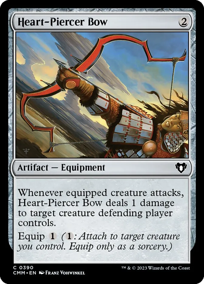 2023 Commander Masters Heart-Piercer Bow common #390 common card image