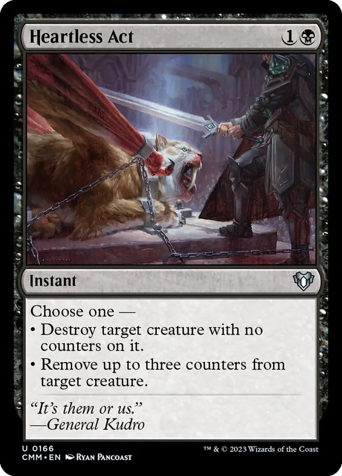 2023 Commander Masters Heartless Act uncommon #166 uncommon card image