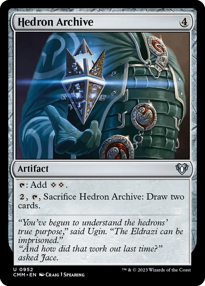2023 Commander Masters Hedron Archive uncommon #952 uncommon card image