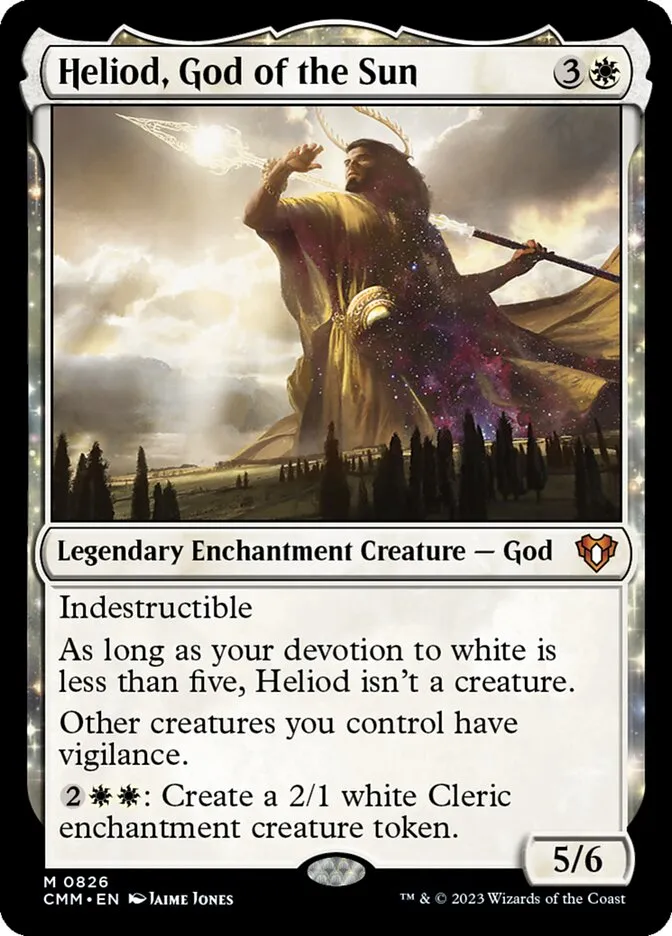 2023 Commander Masters Heliod, God of the Sun #826 mythic card image