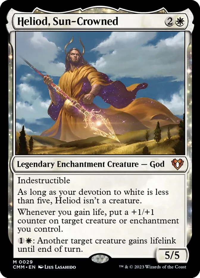 2023 Commander Masters Heliod, Sun-Crowned #29 mythic card image