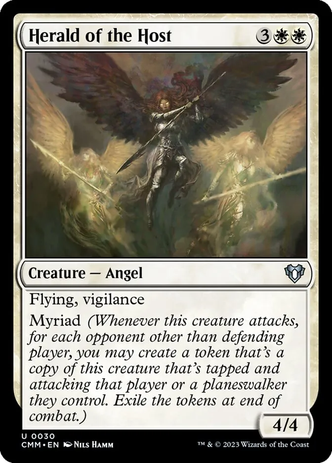 2023 Commander Masters Herald of the Host #30 uncommon card image