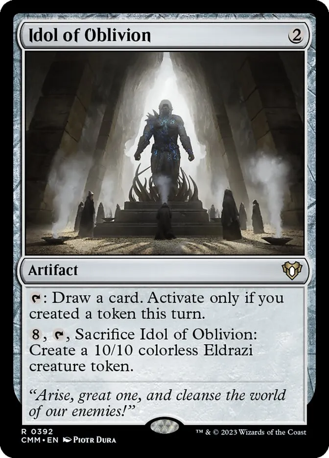 2023 Commander Masters Idol of Oblivion #392 rare card image
