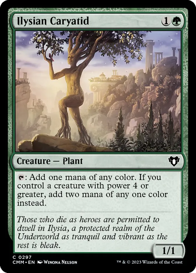 2023 Commander Masters Ilysian Caryatid common #297 common card image