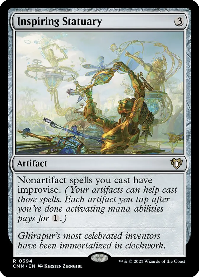2023 Commander Masters Inspiring Statuary rare #394 rare card image