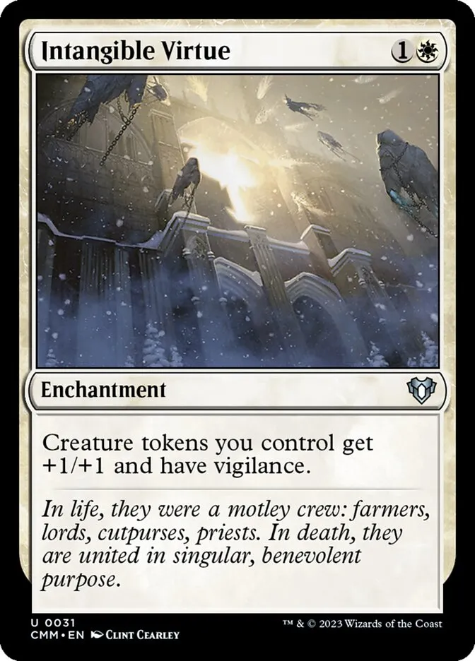 2023 Commander Masters Intangible Virtue uncommon #31 uncommon card image