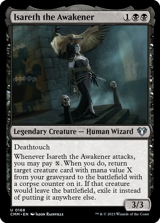 2023 Commander Masters Isareth the Awakener #168 uncommon card image