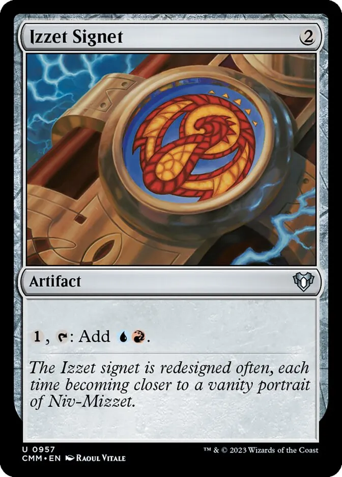 2023 Commander Masters Izzet Signet uncommon #957 uncommon card image