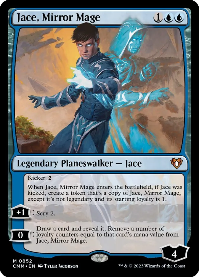 2023 Commander Masters Jace, Mirror Mage mythic #852 mythic card image