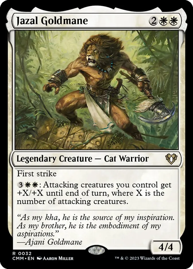 2023 Commander Masters Jazal Goldmane #32 rare card image