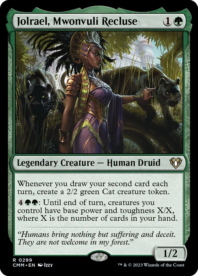 2023 Commander Masters Jolrael, Mwonvuli Recluse #299 rare card image
