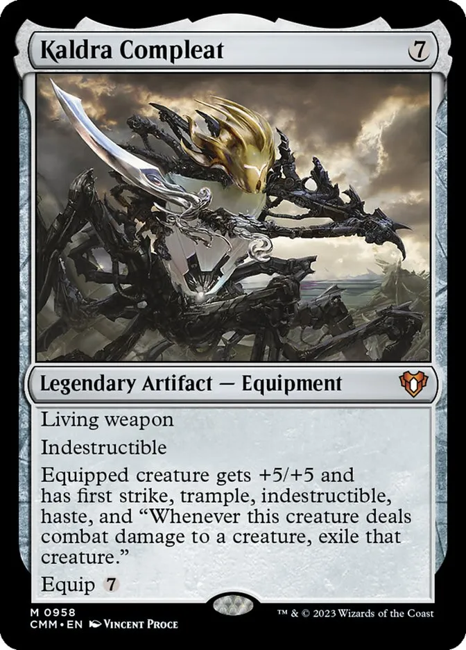 2023 Commander Masters Kaldra Compleat mythic #958 mythic card image