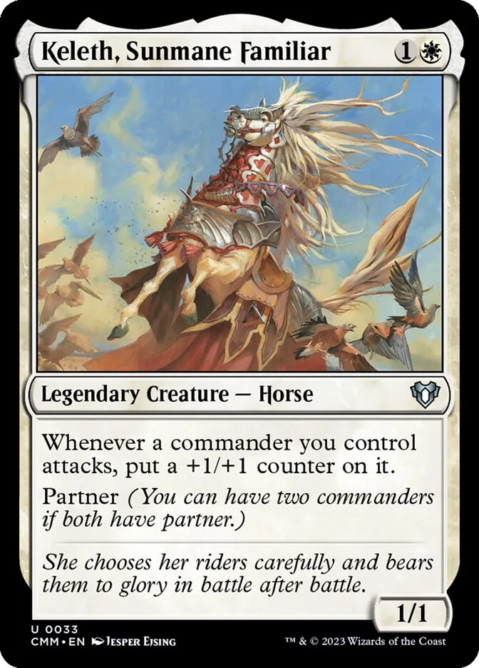 2023 Commander Masters Keleth, Sunmane Familiar #33 uncommon card image