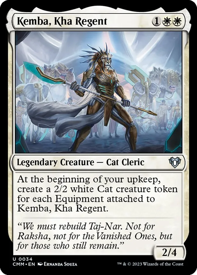 2023 Commander Masters Kemba, Kha Regent #34 uncommon card image