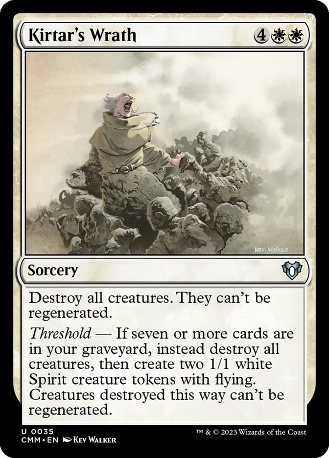 2023 Commander Masters Kirtar's Wrath uncommon #35 uncommon card image