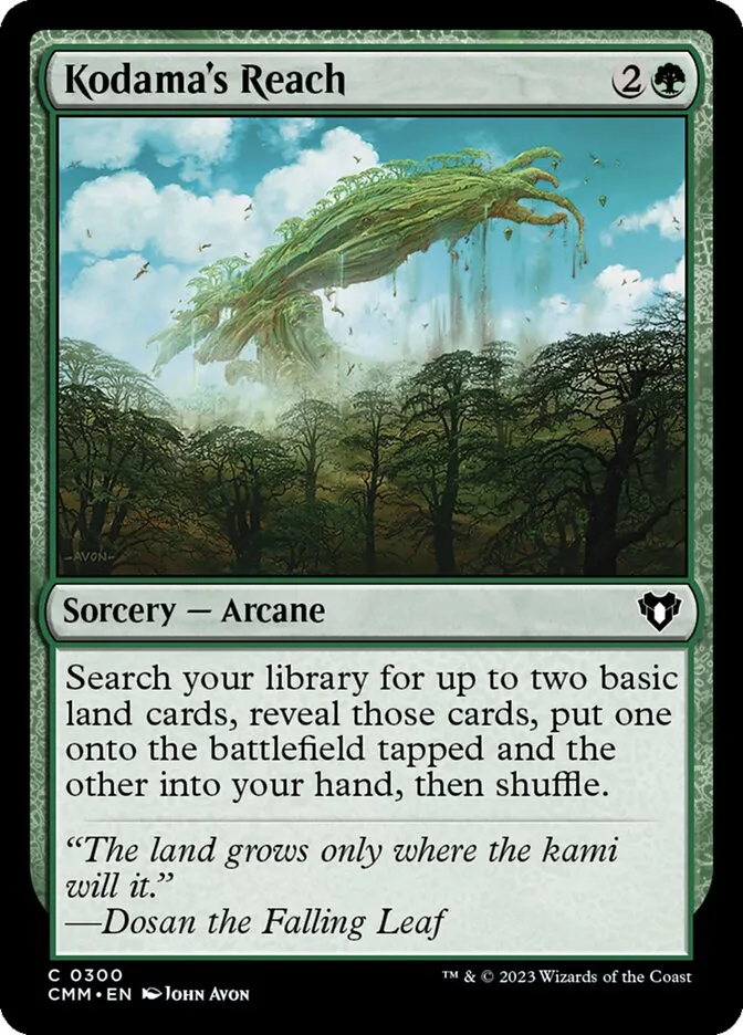 2023 Commander Masters Kodama's Reach common #300 common card image