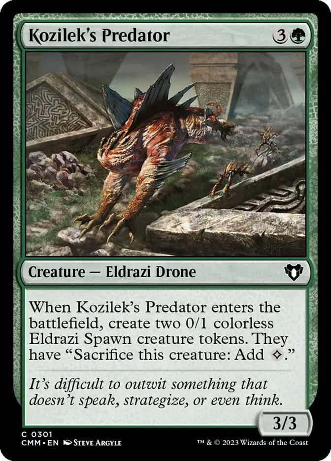 2023 Commander Masters Kozilek's Predator common #301 common card image