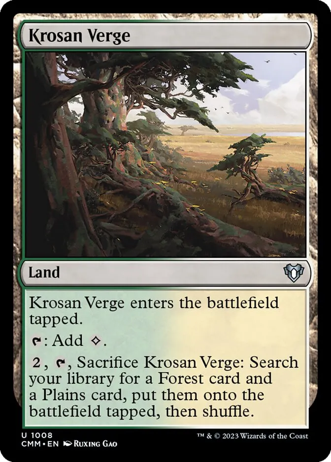 2023 Commander Masters Krosan Verge #1008 uncommon card image