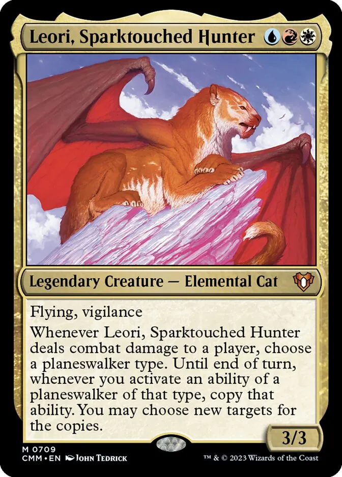 2023 Commander Masters Leori, Sparktouched Hunter #709 mythic card image