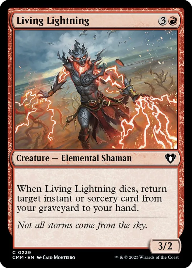 2023 Commander Masters Living Lightning common #239 common card image