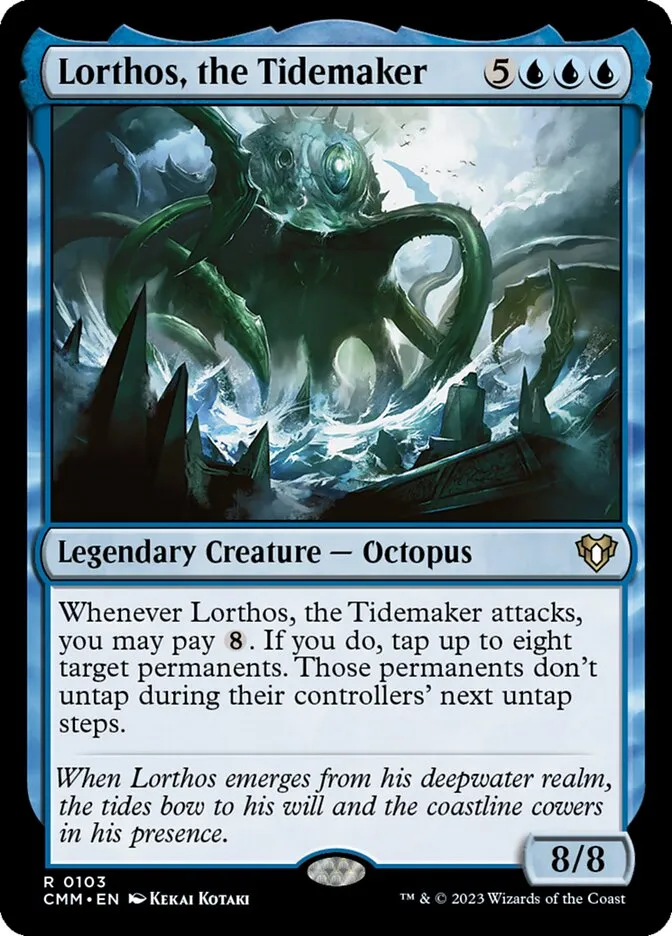 2023 Commander Masters Lorthos, the Tidemaker #103 rare card image