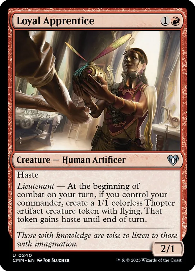 2023 Commander Masters Loyal Apprentice uncommon #240 uncommon card image
