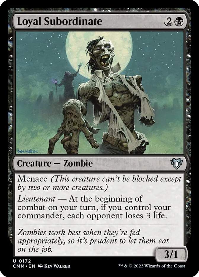 2023 Commander Masters Loyal Subordinate uncommon #172 uncommon card image
