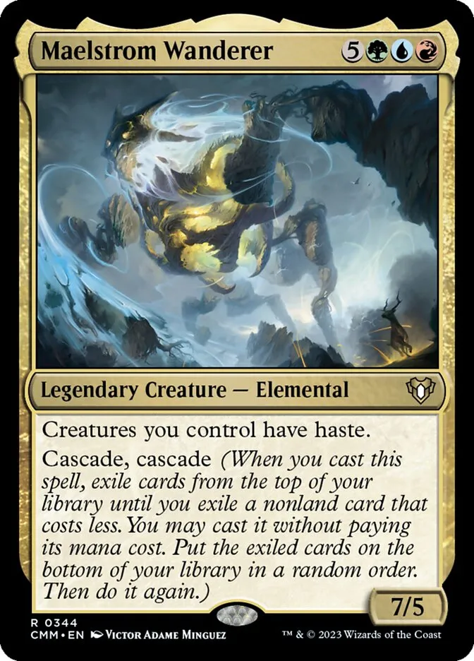 2023 Commander Masters Maelstrom Wanderer #344 rare card image