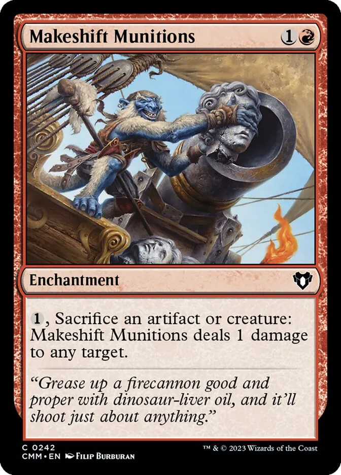 2023 Commander Masters Makeshift Munitions common #242 common card image