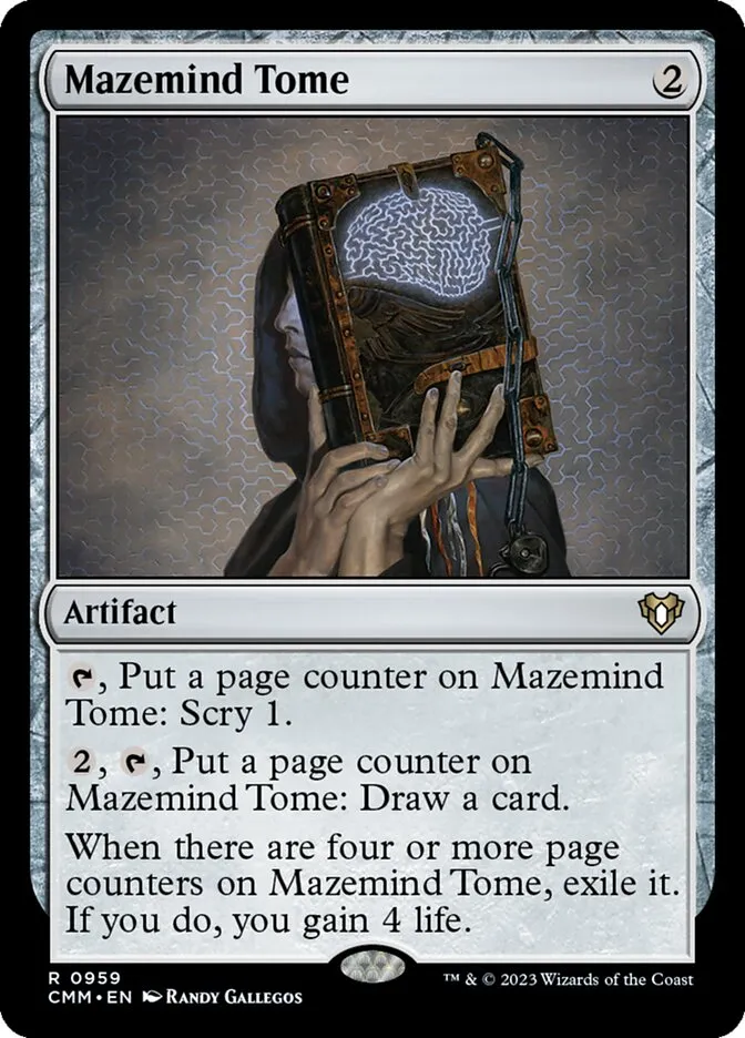 2023 Commander Masters Mazemind Tome #959 rare card image