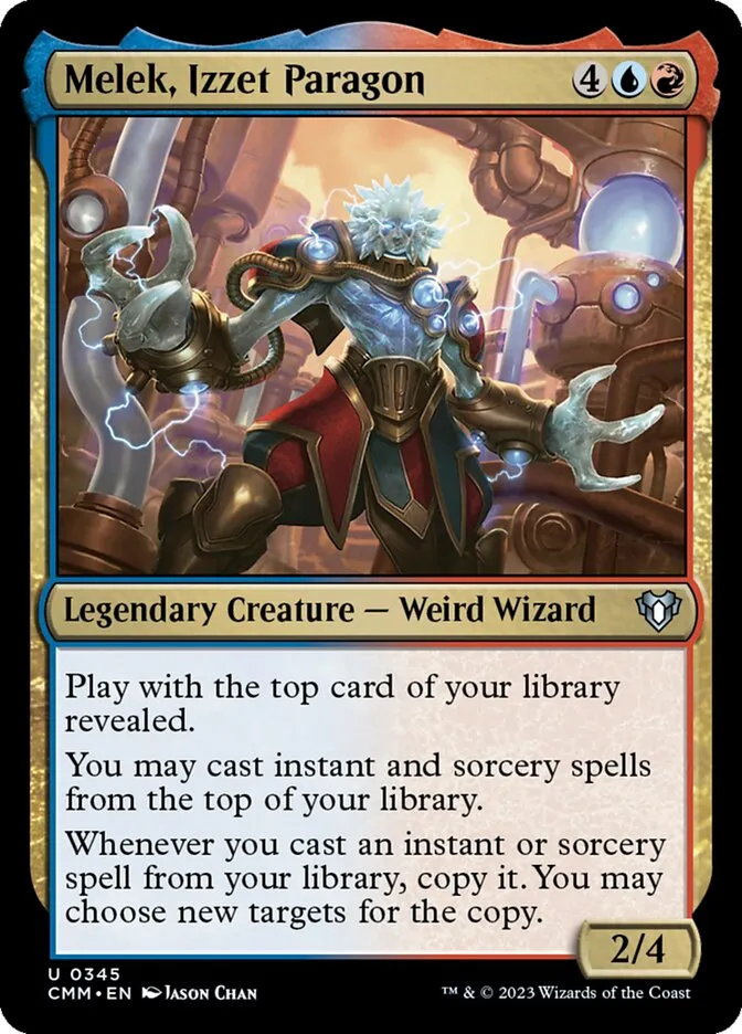 2023 Commander Masters Melek, Izzet Paragon #345 uncommon card image