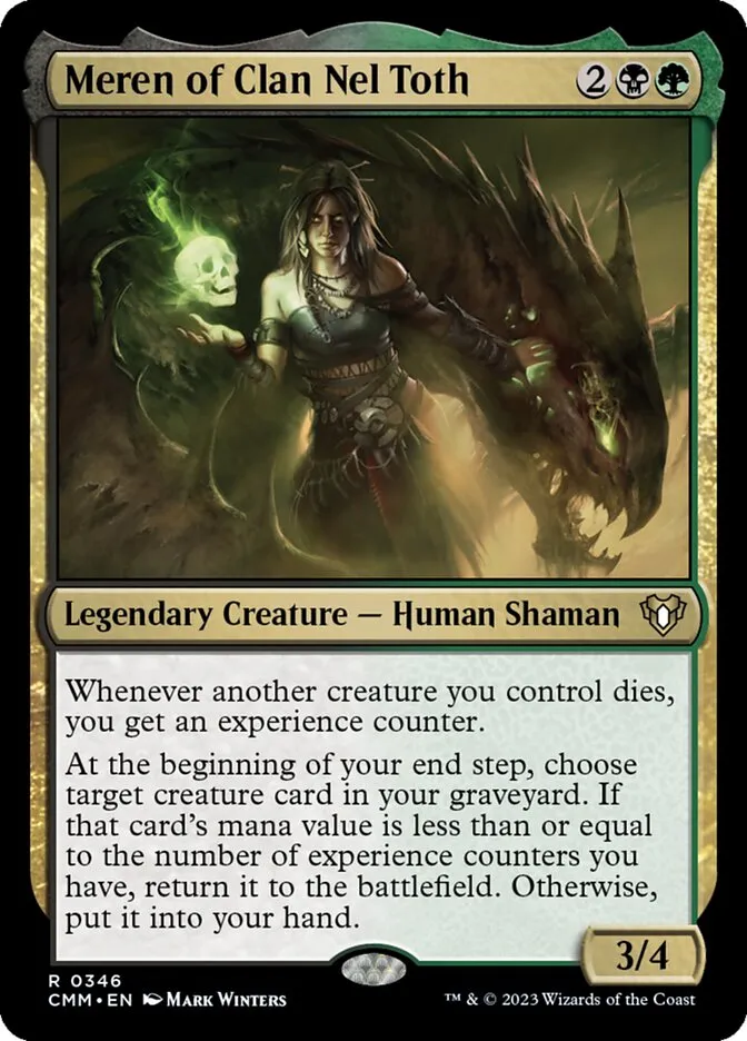 2023 Commander Masters Meren of Clan Nel Toth #346 rare card image