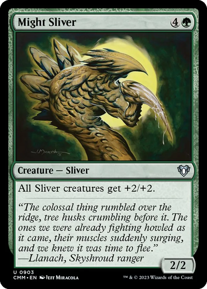 2023 Commander Masters Might Sliver uncommon #903 uncommon card image
