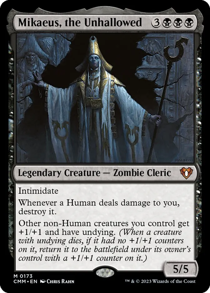 2023 Commander Masters Mikaeus, the Unhallowed #173 mythic card image