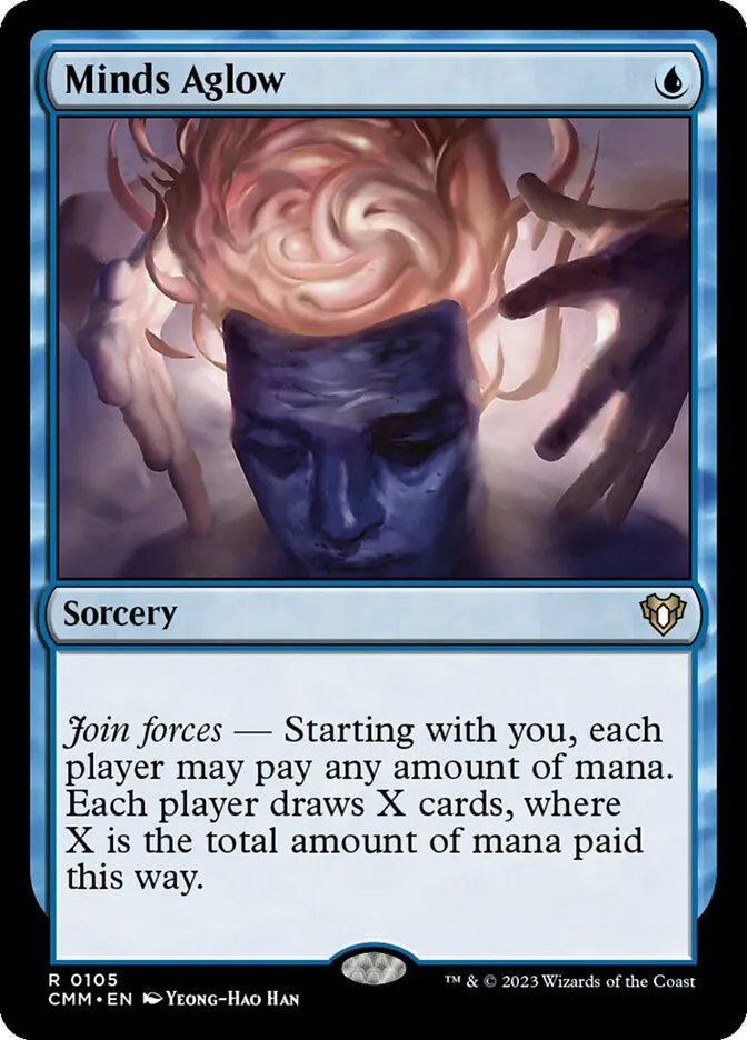 2023 Commander Masters Minds Aglow rare #105 rare card image