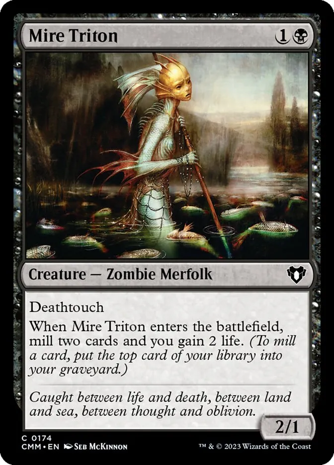 2023 Commander Masters Mire Triton common #174 common card image