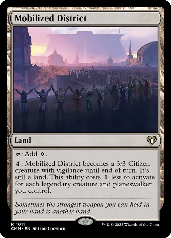 2023 Commander Masters Mobilized District #1011 rare card image