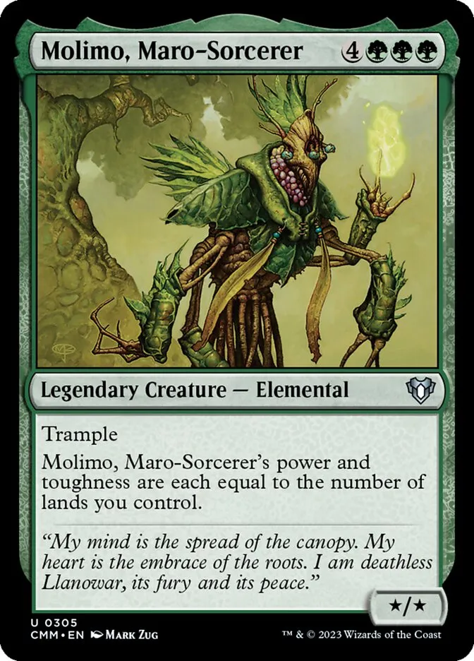 2023 Commander Masters Molimo, Maro-Sorcerer uncommon #305 uncommon card image