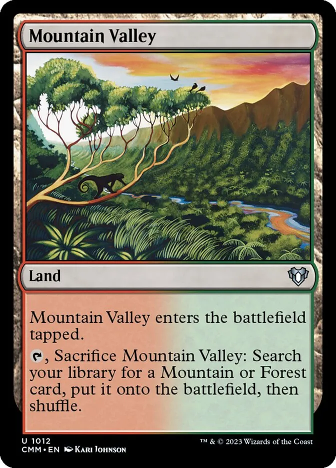 2023 Commander Masters Mountain Valley uncommon #1012 uncommon card image