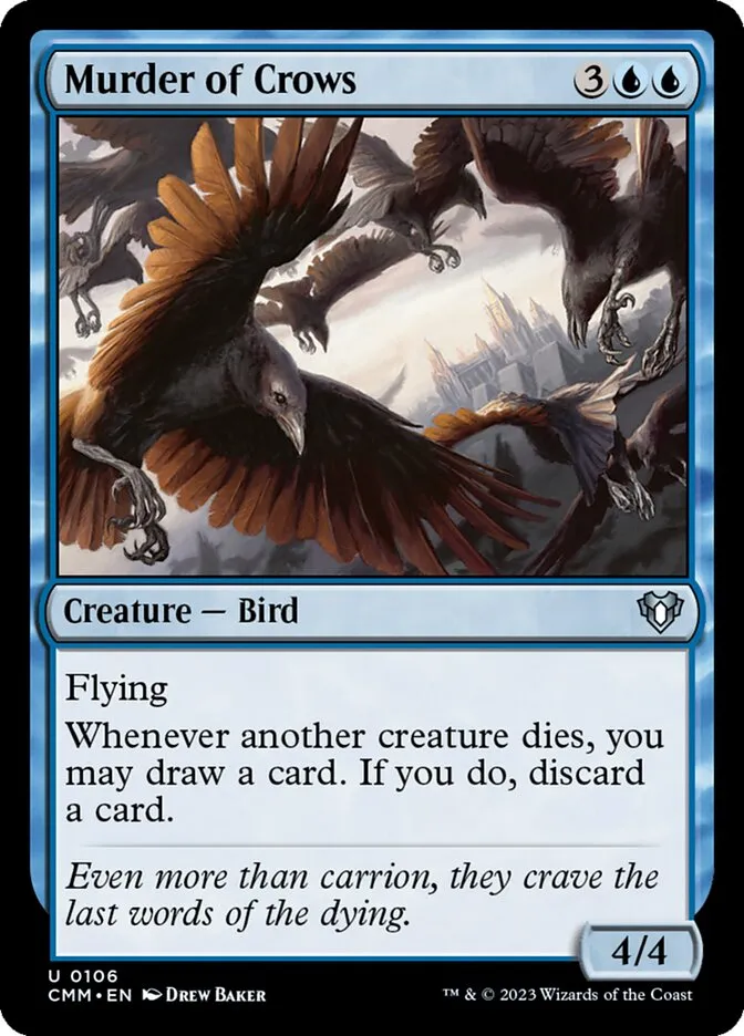 2023 Commander Masters Murder of Crows uncommon #106 uncommon card image