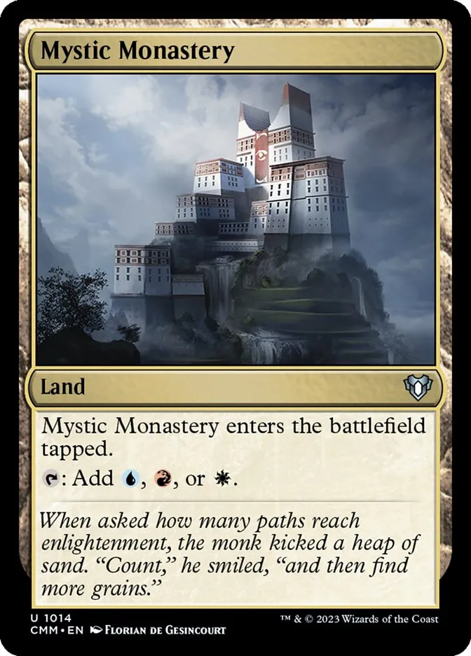 2023 Commander Masters Mystic Monastery uncommon #1014 uncommon card image