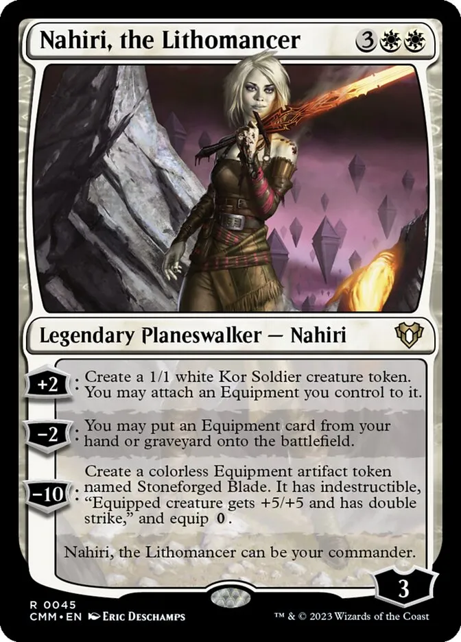 2023 Commander Masters Nahiri, the Lithomancer #45 rare card image