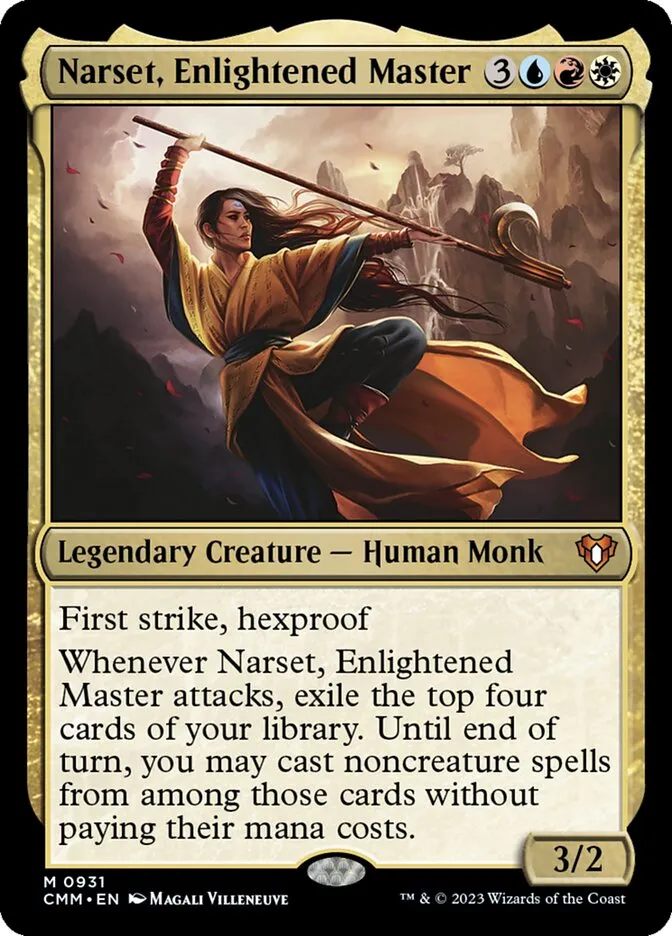 2023 Commander Masters Narset, Enlightened Master #931 mythic card image