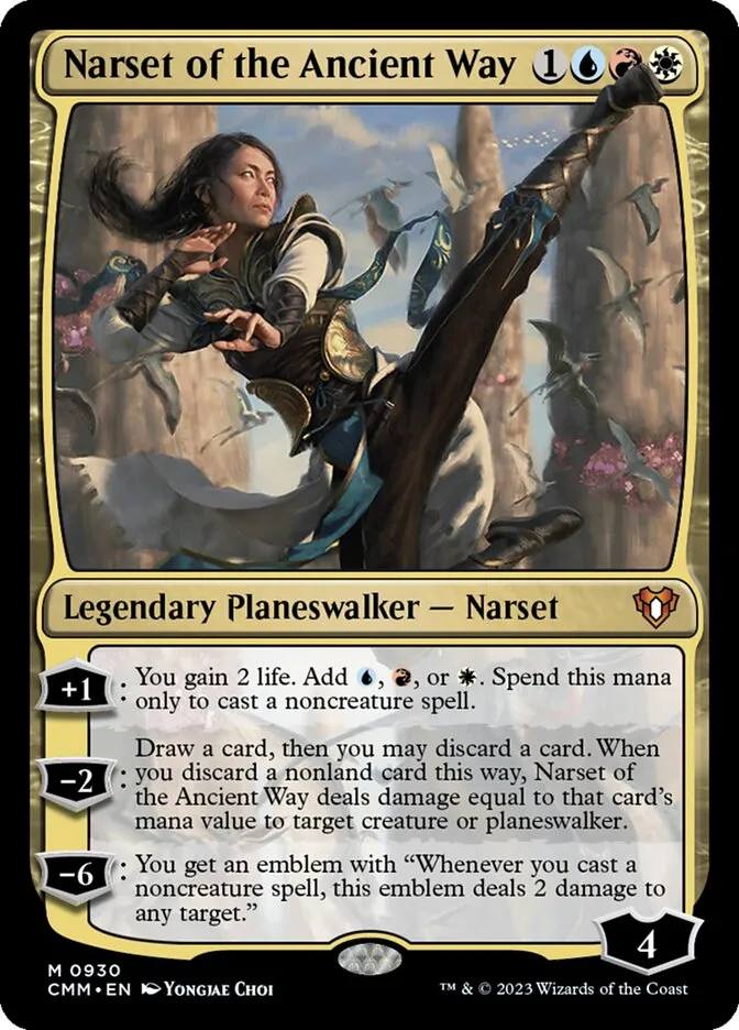 2023 Commander Masters Narset of the Ancient Way #930 mythic card image