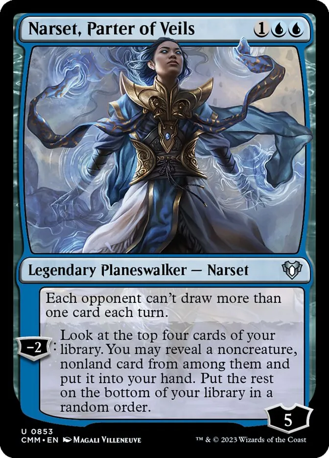 2023 Commander Masters Narset, Parter of Veils #853 uncommon card image