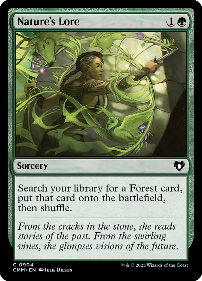 2023 Commander Masters Nature's Lore common #904 common card image