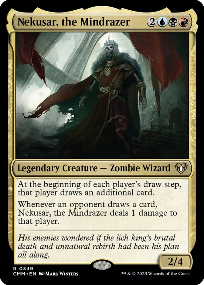 2023 Commander Masters Nekusar, the Mindrazer #349 rare card image